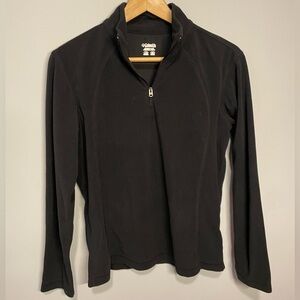 Columbia Fleece 1/4 Zip All Black Sweater Outdoor Women’s Medium